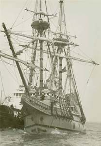 Mayflower II in Harbor 1957