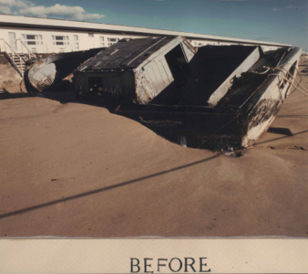 Color Photo of Trapboat Charlotte Before Repair