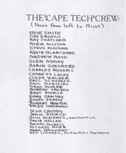 List of the CCRHS students who retored trapboat Charlotte