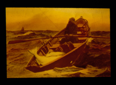 Man in Dory After Painting by Winslow Homer