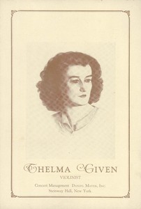 Thelma Given Concert Program