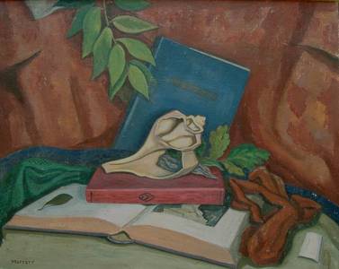 "Still Life With Conch #2"  Ross Moffett (1888-1971)