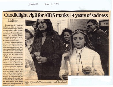 Candlelight Vigil for AIDS Marks 14 Years of Sadness, May 1997