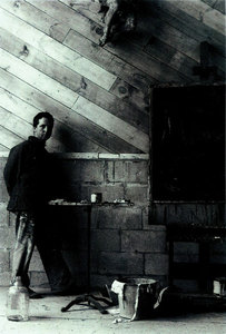 Photograph of Fritz Bultman in his studio