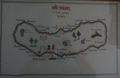 Cross stich of Sao Miguel