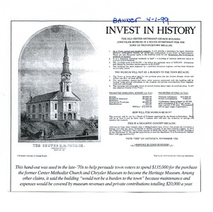 Invest in History - Heritage Museum