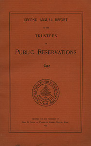 Trustees of Reservations Report - 1892