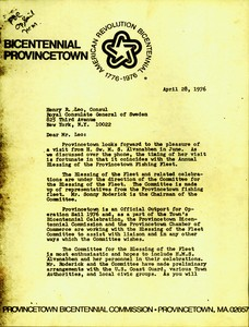 Bicentennial Letter to Sweden