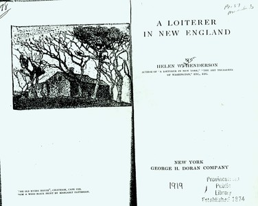 The Province Lands from 'Loiterer in New England'