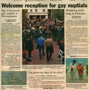 Welcome Reception for Gay Nuptuals