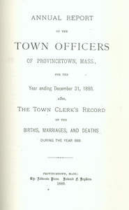 Annual Town Report - 1888