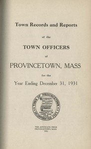 Annual Town Report - 1931