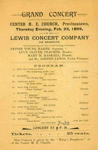 "Lewis Concert Company" ( February 23, 1899)