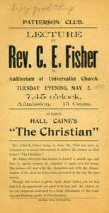 "The Christian" (May 2, 1889)