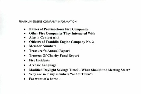 Franklin Engine Company Information