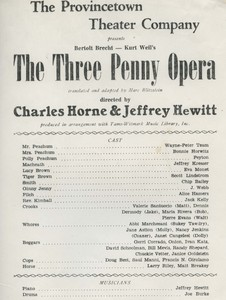 "The Three Penny Opera"