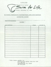 Pledge Form for the First Swim For Life 1988