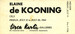 Elaine de Kooning exhibition 1962