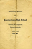 Commencement Program PHS - 1925