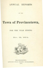 Annual Town Report - 1874