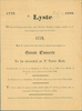 "Greate Concerte" (February 14, 1889)